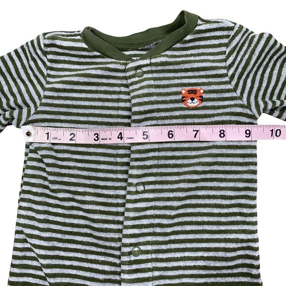 Set of 3 Terry Footed Pajamas Bodysuits by CARTER'S 3-6M - Picture 8 of 13